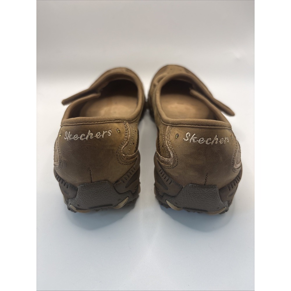 Skechers OG Womens Bikers Mary Jane Shoes Sz 7.5 Brown Casual Comfort NO Insoles - Picture 3 of 9